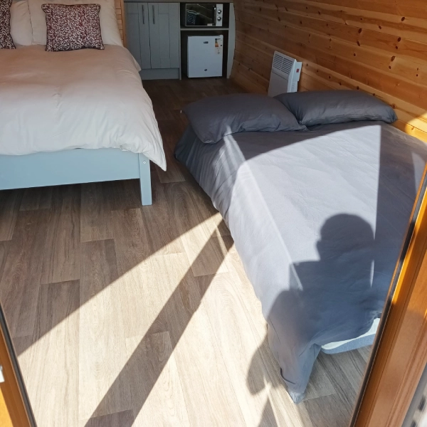 Glamping Pods Donegal with Double Bed Sofa Bed and Hot Tub